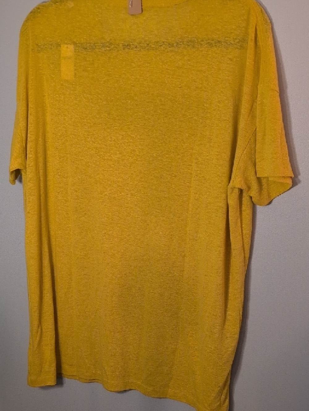 aerie Yellow Men's Short Sleeve Crew Tee - Picture 4 of 5